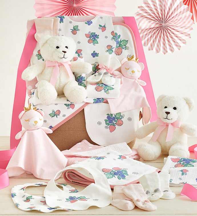 Newborn Girl Comfy Baby Gift Basket