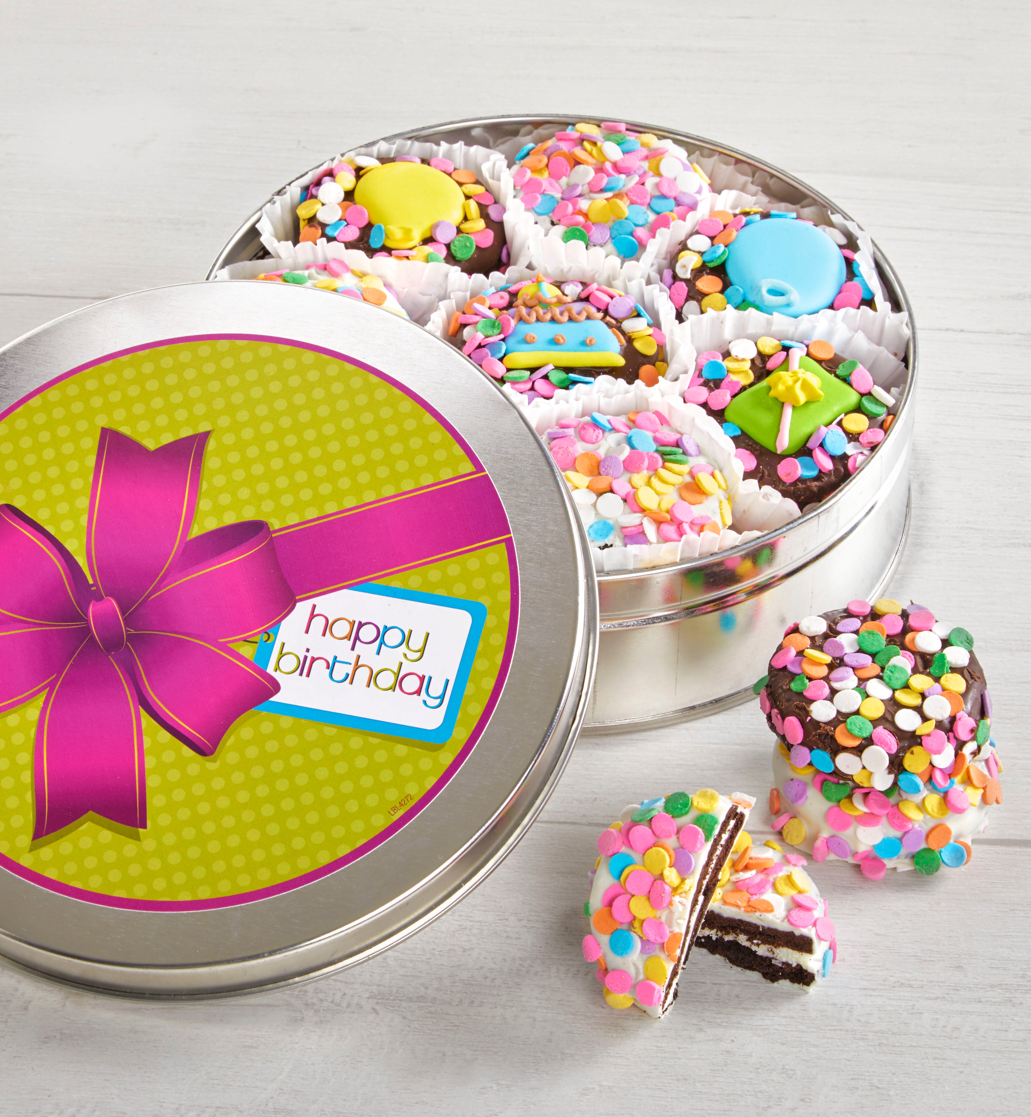 Happy Birthday Belgian Chocolate Covered OREO® Tin