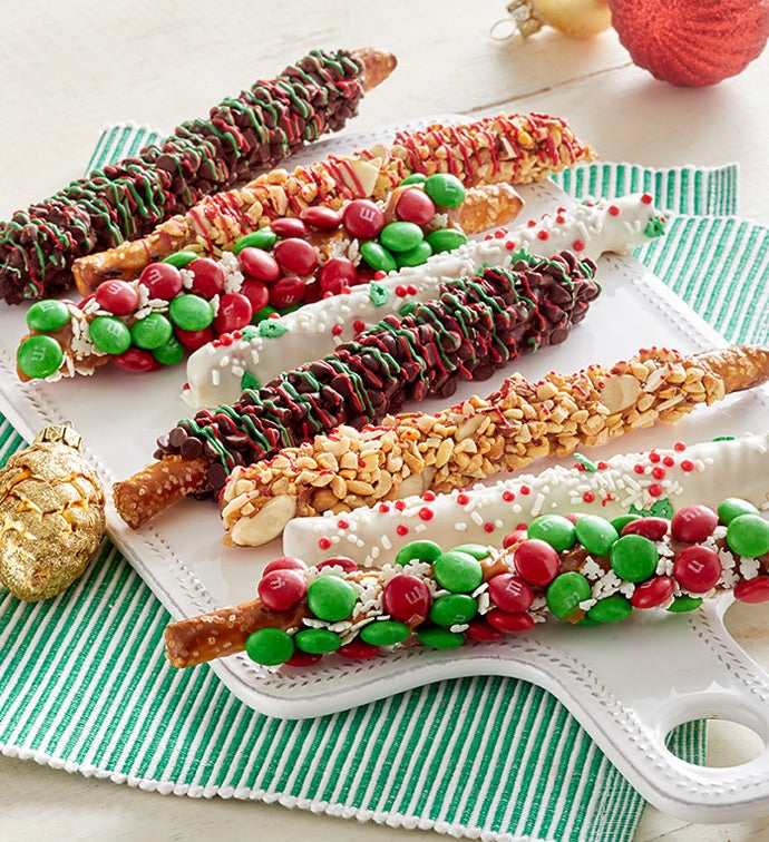 Festive Holiday Caramel Pretzels