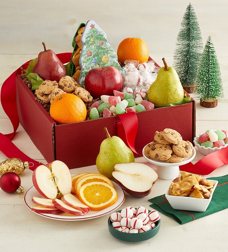 Holiday Fruit and Sweets Gift Box