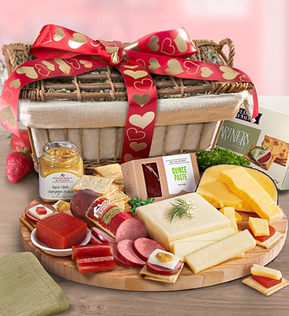  Valentines Day Chocolate Gift Basket with 16oz Steel Mug and  Straw : Grocery & Gourmet Food