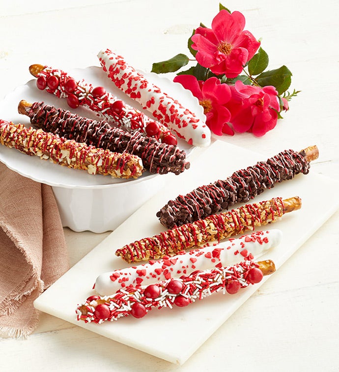 Valentine's Day Gourmet Pretzel Rods