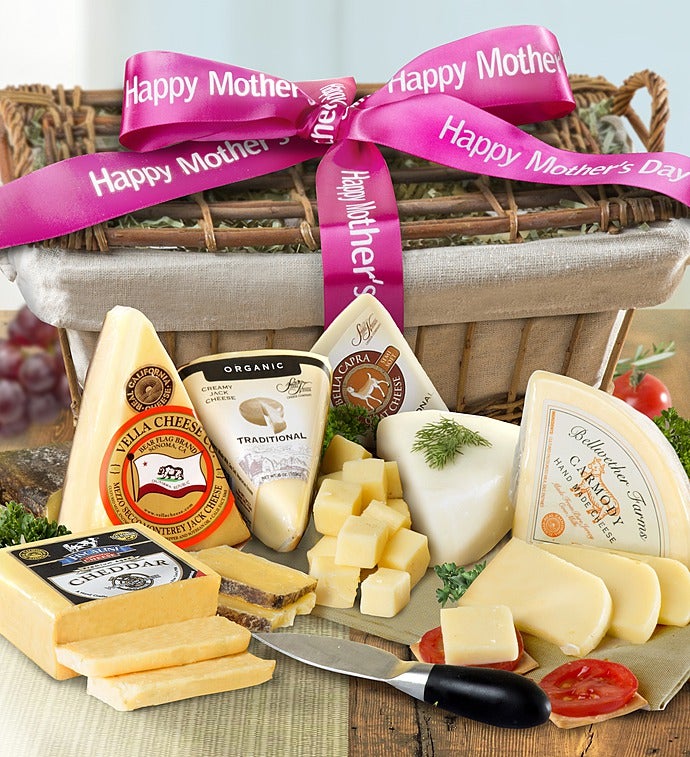 Happy Mother's Day Premium Cheeses Gift Basket