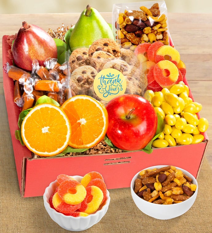 Thank You Fresh Fruit &amp; Sweets Gift Box