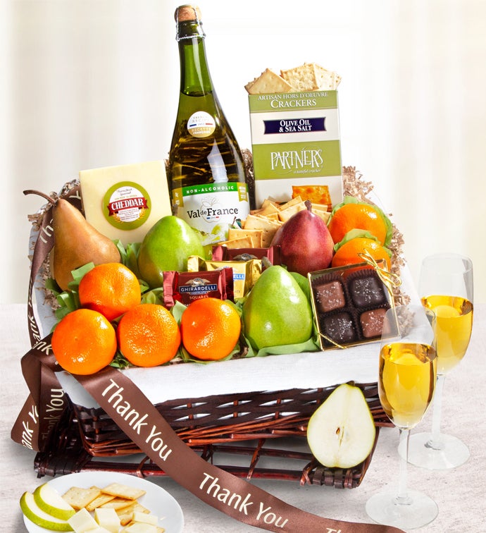 Wonderful You Thank You Gourmet Fruit Gift Basket