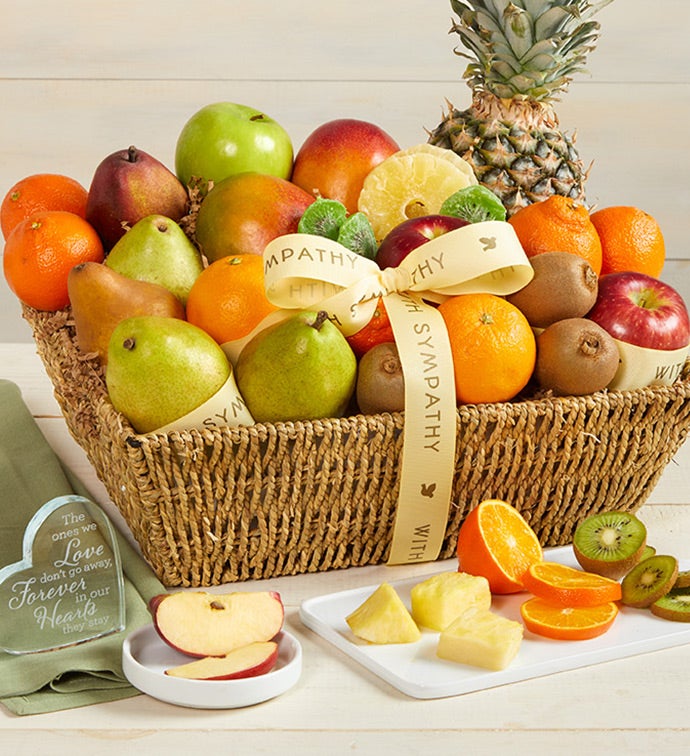 Wishing You Peace Sympathy Fruit Basket