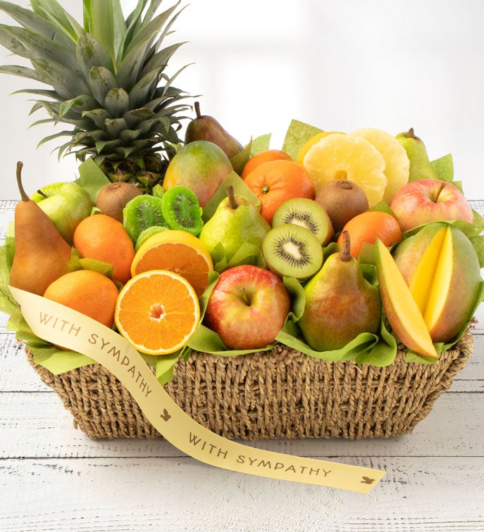 Wishing You Peace Sympathy Fruit Basket