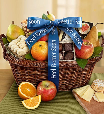 Celebrate!  Get Well Soon Gift Basket - All the Buzz
